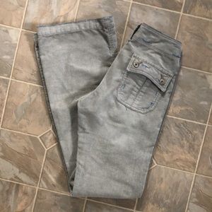 Silver Sudan Cord Jeans Pants